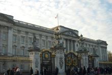 Buckingham Palace View from Outside Front Gates