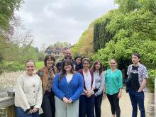 Dr Lizzie Rawlinson-Mills and local teachers