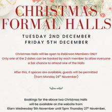 Christmas Formal Halls