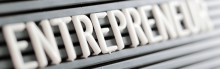 A banner that reads Entrepreneur