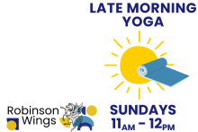 Illustration of the sun and a yoga matt