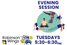 Illustrations of figures in different yoga poses.