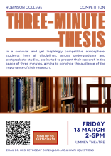 3 min thesis poster
