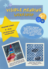 Visible mending poster with pictures of mending