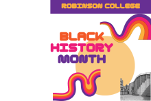 Black History Month with red, orange, pink, & purple designs