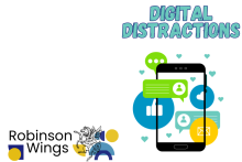 Illustration of a phone and notification bubbles.