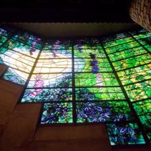 A stained glass window